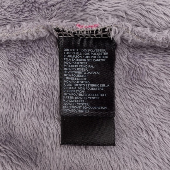 The North Face Fleece Hoodie Jacket Girl's Extra Large Silver - Picture 8 of 9